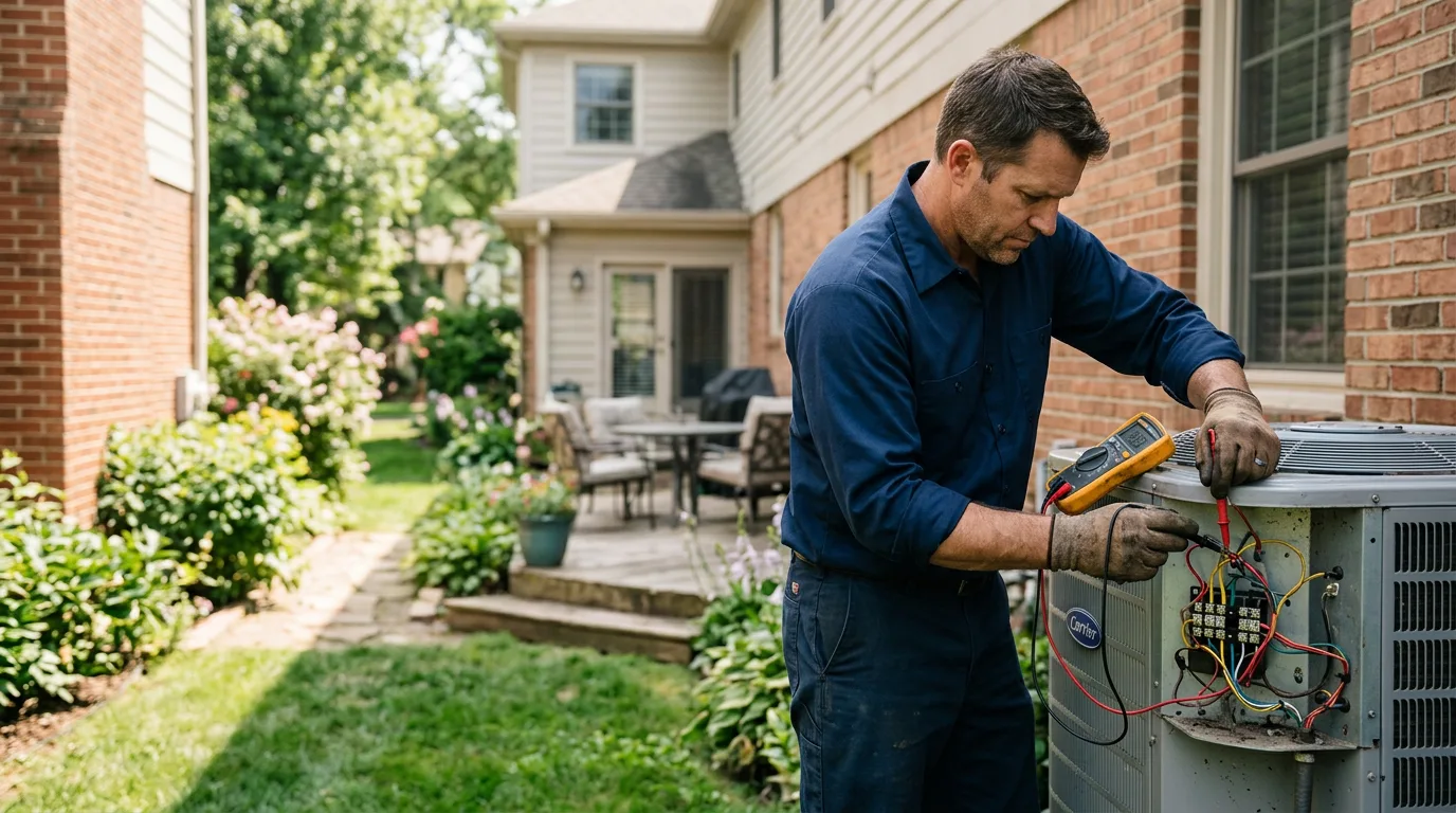 HVAC technician working near Picayune, MS